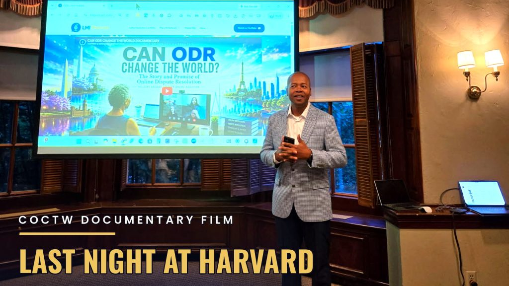 Last Night at Harvard, We Announced “Can ODR Change the World?”